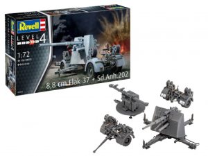 Revell 8.8 cm Flak 37 + Sd.Anh.202 1:72 Scale