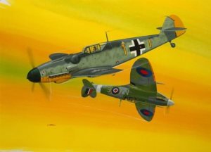 Revell Combat Set Messerschmitt Bf109G-10 & Spitfire Mk.V 1:72 Scale
