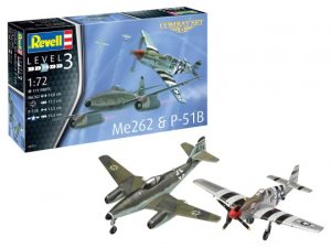 Revell Combat Set Messerschmitt Me262 & P-51B Mustang 1:72 Scale