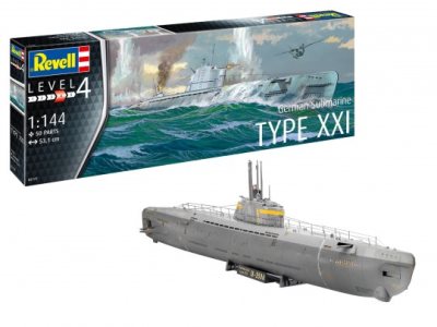 Revell German Submarine Typ XXI 1:144 Scale