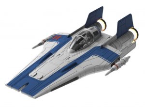 Revell Star Wars Resistance A-Wing Fighter Blue Episode VIII Build & Play