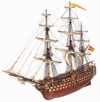 Occre Santisima Trinidad 1st Rate Ship 1:90 Scale Model Ship Kit
