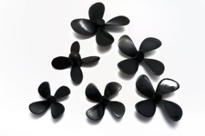 4 Blade Plastic Props M4 thread (2310)
