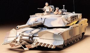 Tamiya U.S. M1A1 Abrams w/ Mine Plow 1:35 Scale