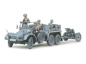 Tamiya Krupp Towing Truck with 37mm PAK 1:35 Scale