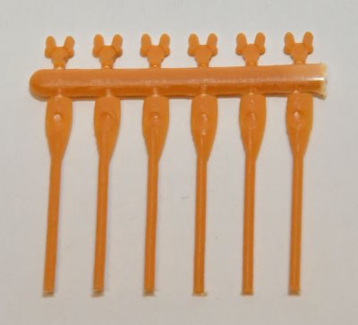 Set of 6 Plastic Oars 30mm