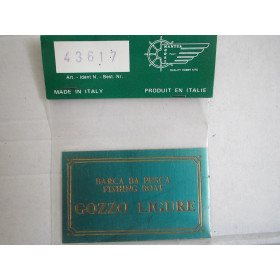 Gozzo Ligure Nameplate Brass 40x70mm