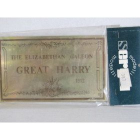 Great Harry Nameplate Brass 65x115mm
