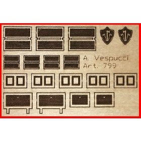44115 Amerigo Vespucci Laser Etched Parts 1:100