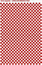 BECC Squares Red & White 5mm