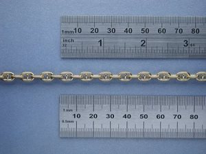 Brass Stud Link Anchor Chain 4 Links per Inch (1mtr)