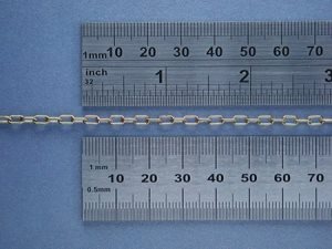Brass Oval Link Chain 6.5 Links Per Inch (1mtr)