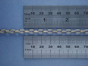 Brass Oval Link Chain 4.5 Links Per Inch (1mtr)