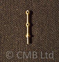2 Hole Brass Rail Stanchion Ball Type 12mm (10)