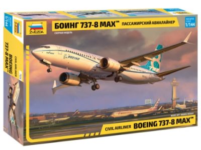 Zvesda Boeing 737 Max 8 1:144 Scale