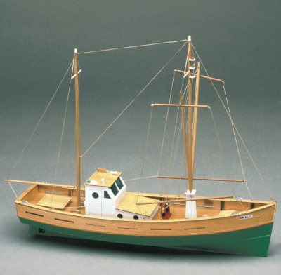 Mantua Amalfi. Mediterranean Fishing Boat 702 Wooden Model