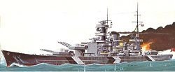Lindberg Scharnhorst German Battleship 1:762 Scale