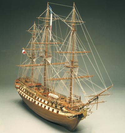 Mantua Le Superbe. 74 Gun French Fighting Ship 1708 1:75
