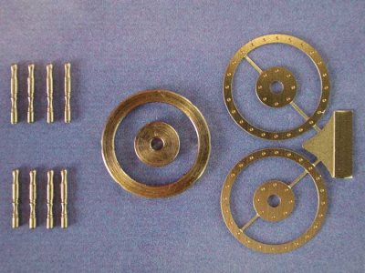 Brass Ships Wheel 1:64 17mm