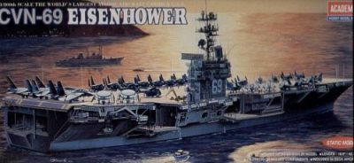 Academy USS Eisenhower CVN-69 Aircraft Carrier 1:800 Scale