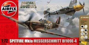 Airfix Spitfire 1A/Messerschmitt Bf109E Dogfight Doubles Gift Set 1:72