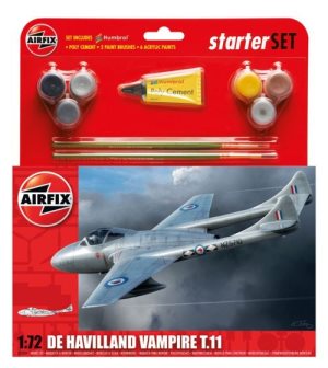 Airfix De Havilland Vampire T11 Starter Set 1:72