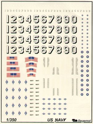 U.S. Navy Flags and Markings 1:350 scale
