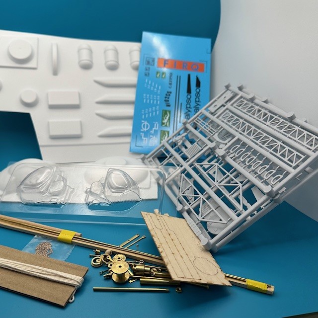 Billing Boats Only Helicopter, sub+decal for 01-0560 Calypso