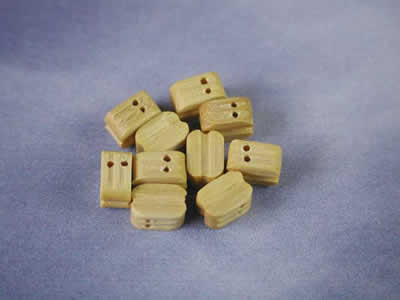 Block Double Natural 6mm (10