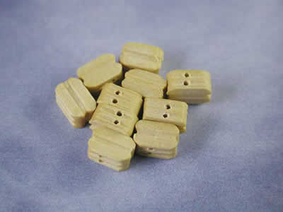 Block Double Natural 7mm (10)