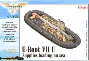 U-Boat Type VIIc Supplies loading on sea 1:72 scale