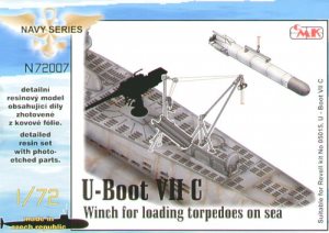 U-Boat Type VIIc winch for loading torpedos at sea 1:72 scale