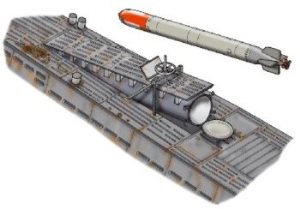 U-Boat Type VIIc Rear torpedo loading hatch 1:72 scale