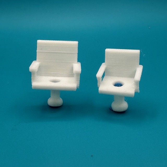 Chart Room Seats Pair 1/40 Scale
