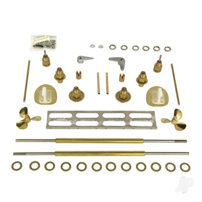 2335 Running Hardware Kit for Twin Motor Kits with Props rotating in opposite directions