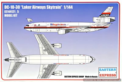EE McDonnell-Douglas DC-10-30 Laker Airways Skytrain 1:144 Scale