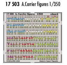 Eduard Aircraft Carrier Figures pre-painted in colour 1:350 Scale