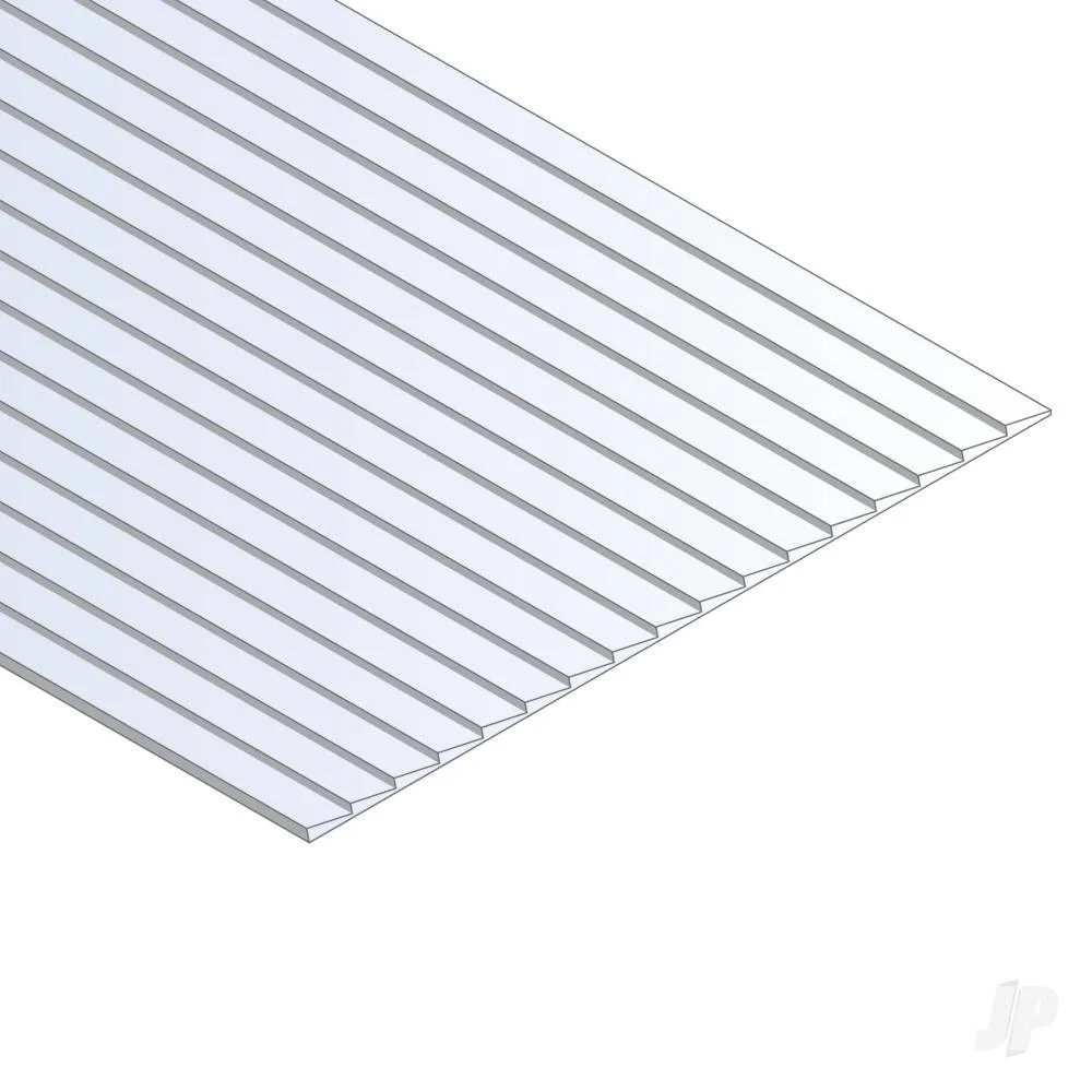 Evergreen 1.0mm Plasticard Clapboard 0.75mm Spacing