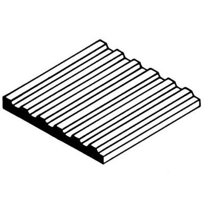 Evergreen Plasticard Corrugated Metal Siding 0.75mm Spacing