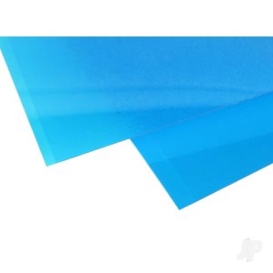 Evergreen 0.25mm Blue Transparent Coloured Sheet (2)