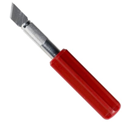 Excel K5 Knife Heavy Duty Red Plastic Handle with Safety Cap
