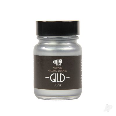 GILD Acylic Gilding Enamel Paint Silver 30ml Jar