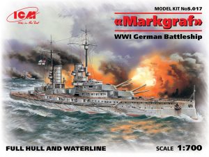 ICM Markgraf WWI German Battleship 1:700 Scale