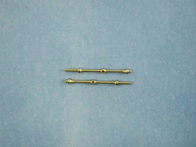1 Hole Capping Stanchion, Brass 15mm (10)
