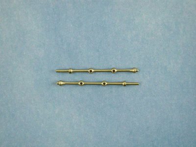 2 Hole Capping Stanchion, Brass 20mm (10)