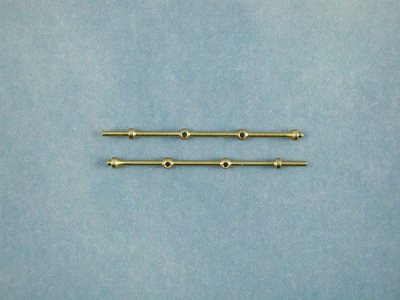 2 Hole Capping Stanchion, Brass 25mm (10)