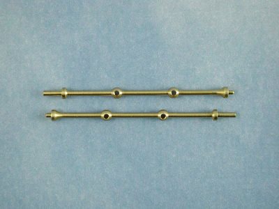2 Hole Capping Stanchion, Brass 35mm (10)