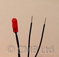 CAP Maquettes Miniature Bulb Red 6V 2.4mm Diameter