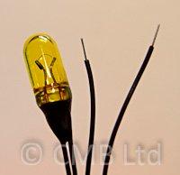 Miniature Bulb Yellow 12V 4.8mm Diameter