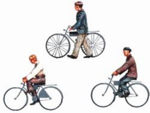Dockyard Workers Set with Bicycles 1:72 scale (3)